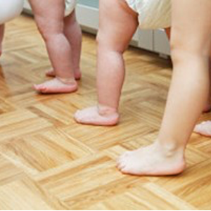 Children often present with flat feet